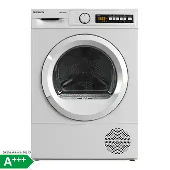 Netto Marken-Discount Telefunken T-WP8-202-W Trockner, 8 kg Wärmepumpentrockner mit 15 Programmen & Knitterschutz Angebot