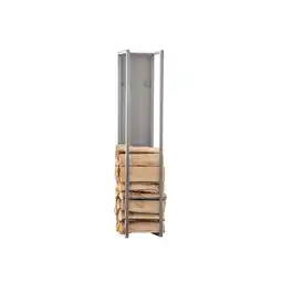 Netto Marken-Discount TPFLiving Kaminholzständer Spark 160 Edelstahl Angebot