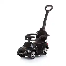 Netto Marken-Discount Chipolino Kinder Rutschauto BMW 2 in 1, lizenziert, Schubstange, Musikfunktion schwarz Angebot