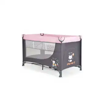 Netto Marken-Discount Moni Reisebett Tommy, 2 Ebenen Faltmatratze Seiteneingang Tragetasche Laufstall rosa Angebot