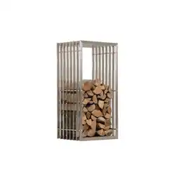 Netto Marken-Discount TPFLiving Kaminholzständer Ivory 40x50x100 Schwarz-Matt Angebot