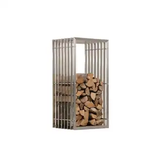 Netto Marken-Discount TPFLiving Kaminholzständer Ivory 40x50x100 Schwarz-Matt Angebot
