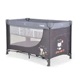 Netto Marken-Discount Moni Reisebett Tommy, 2 Ebenen Faltmatratze Seiteneingang Tragetasche Laufstall grau Angebot