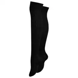 Netto Marken-Discount Paolo Renzo Damen Baumwoll Overknees mit Zopfmuster & Anti-Rutsch-Bund 3 Paar - Größe 36/41 - Grau Angebot