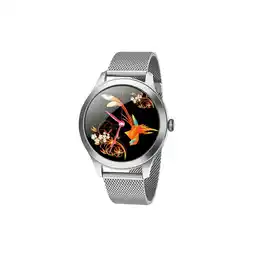 Netto Marken-Discount TPFNet Damen Smart Watch / Fitness Tracker IP68 - Milanaise Armband - Android & IOS - Silber Angebot