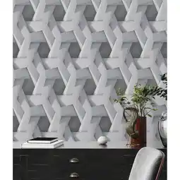 Netto Marken-Discount A.S. Création Tapete PintWalls 387212 Tapete 3D Grafik Geometrisch Vliestapeten Angebot
