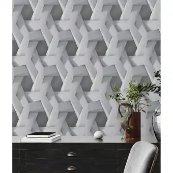 Netto Marken-Discount A.S. Création Tapete PintWalls 387212 Tapete 3D Grafik Geometrisch Vliestapeten Angebot