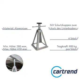 Netto Marken-Discount CARTREND Stützbock-Set 4tlg Angebot