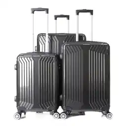 Netto Marken-Discount Koffer 3 tlg Trolley Set Kofferset Gepäck Polycarbonat Angebot
