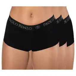Netto Marken-Discount Paolo Renzo Damen Baumwoll Panty SPORT LINE 3 Paar - Größe S - Schwarz Angebot