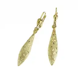 Netto Marken-Discount Fascination by Ellen K. Ohrringe 333 Gold glanz matt diamantiert Angebot