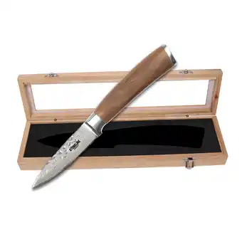 Netto Marken-Discount STONELINE Hammerschlag Schälmesser 20 cm, aus Damaszenerstahl Angebot