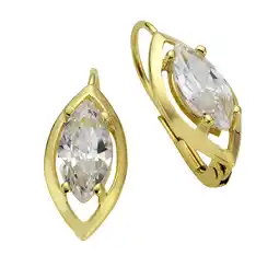 Netto Marken-Discount Fascination by Ellen K. Ohrringe Gold 333 mit Zirkonia weiß Angebot