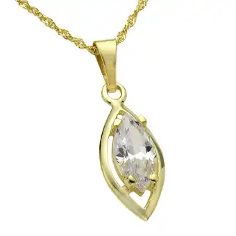 Netto Marken-Discount Fascination by Ellen K. Halskette Gold 333 mit Zirkonia weiß Angebot