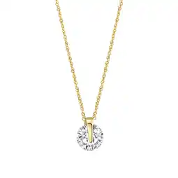 Netto Marken-Discount Fascination by Ellen K. Halskette Gold 333 mit Zirkonia weiß 10mm Angebot