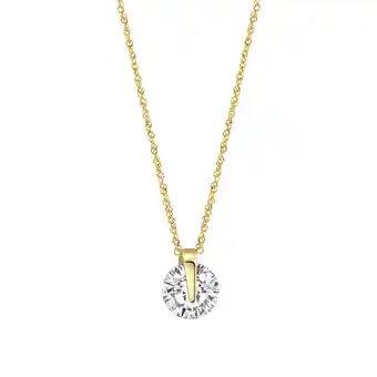 Netto Marken-Discount Fascination by Ellen K. Halskette Gold 333 mit Zirkonia weiß 10mm Angebot