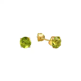 Netto Marken-Discount Fascination by Ellen K. Ohrringe 333 Gold mit echten Peridot-Steinen 5mm Angebot