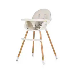 Netto Marken-Discount Chipolino Kinderhochstuhl Rio 2 in 1, Kinderstuhl rutschfeste Beine 5-Punkt-Gurt beige weiß Angebot