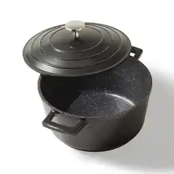 Netto Marken-Discount STONELINE Gourmet Bräter 20 cm mit Deckel, Backofen und Induktion geeignet, Antihaft, schwarz Angebot