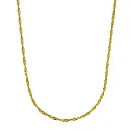 Netto Marken-Discount Fascination by Ellen K. Halskette Gold 333 Singapurkette 45cm Angebot