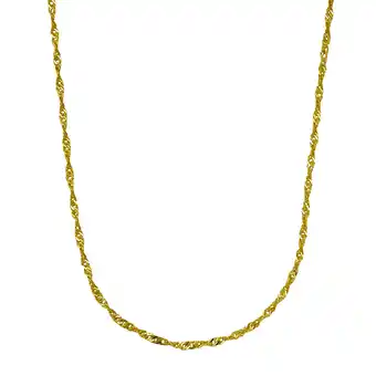Netto Marken-Discount Fascination by Ellen K. Halskette Gold 333 Singapurkette 45cm Angebot