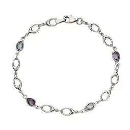 Netto Marken-Discount Fascination by Ellen K. Armband 375 Gold mit Blautopas (beh.) und Amethyst Angebot