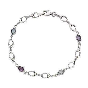 Netto Marken-Discount Fascination by Ellen K. Armband 375 Gold mit Blautopas (beh.) und Amethyst Angebot