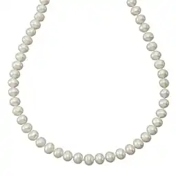 Netto Marken-Discount Fascination by Ellen K. Halskette Gold 375 mit Perle weiß 6,5-7mm Angebot