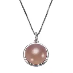 Netto Marken-Discount Jamelli Anhänger mit Kette 925 Silber Rosenquarz Angebot