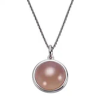 Netto Marken-Discount Jamelli Anhänger mit Kette 925 Silber Rosenquarz Angebot