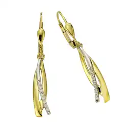 Netto Marken-Discount Diamonds by Ellen K. Ohrhänger 333 Gold zweifarbig Brillant 0,08ct Angebot