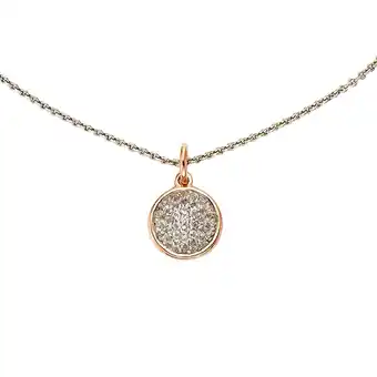 Netto Marken-Discount Jamelli Anhänger mit Kette 925 Silber zweifarbig Weißtopas Angebot