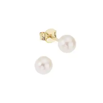 Netto Marken-Discount Fascination by Ellen K. Ohrringe Gold 585 mit weißen Perlen 5-5,5mm Angebot