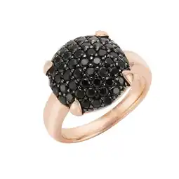 Netto Marken-Discount Jamelli Ring 925/- Sterling Silber rotvergoldet mit Onyx Angebot