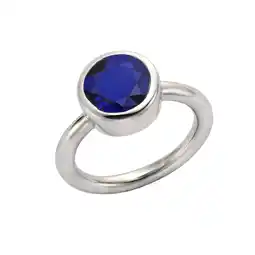 Netto Marken-Discount Jamelli Ring 925/- Sterling Silber rhodiniert Quarz blau Angebot
