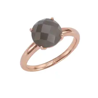 Netto Marken-Discount Jamelli Ring 925 Silber rosé vergoldet Mondstein grau Angebot