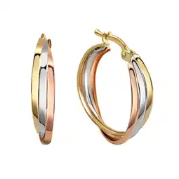 Netto Marken-Discount Fascination by Ellen K. Ohrringe Gold 333 dreifarbig Angebot