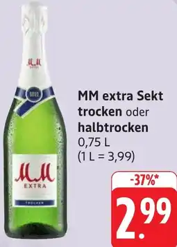 Gebauer's MM extra Sekt trocken oder halbtrocken Angebot