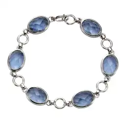 Netto Marken-Discount Jamelli Armband 925 Silber rhodiniert Quarz blau (beh.) Angebot