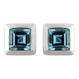 Netto Marken-Discount Orolino Ohrringe Gold 585 mit 2x Blautopas (beh.) London Blue Angebot