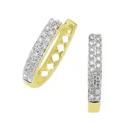Netto Marken-Discount Diamonds by Ellen K. Ohrringe Gold 585 zweifarbig mit 40x Diamant zus. 0,20ct Angebot