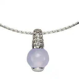 Netto Marken-Discount Jamelli Anhänger mit Kette 925 Silber rhodiniert Echtstein Angebot