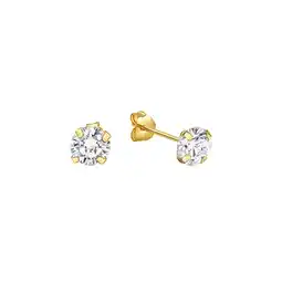Netto Marken-Discount Fascination by Ellen K. Ohrringe 333 Gold Zirkonia weiß 5mm Angebot