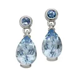 Netto Marken-Discount Fascination by Ellen K. Ohrringe 585 Gold mit Blautopas (beh.) Angebot