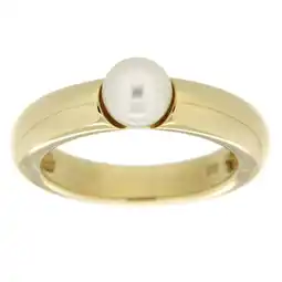 Netto Marken-Discount Orolino Ring 585 Gold mit Akoya-Perle weiss 6,5mm Angebot