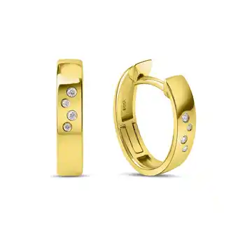 Netto Marken-Discount Orolino Ohrringe Gold 585mit Brillanten zus. 0,04ct Angebot