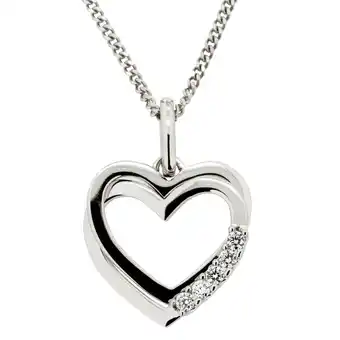 Netto Marken-Discount Orolino Halskette Gold 585 Herz-Anhänger mit 5 Brillanten zus. 0,10ct Angebot
