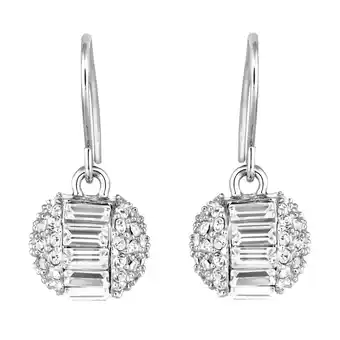 Netto Marken-Discount Buckley London Ohrhänger Messing rhodiniert mit Kristallen Angebot
