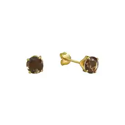 Netto Marken-Discount Fascination by Ellen K. Ohrringe Gold 585 Rauchquarz 5mm Angebot