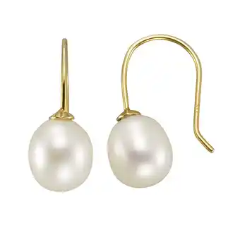 Netto Marken-Discount Fascination by Ellen K. Ohrringe Gold 333 Perle weiß 9x7mm Angebot